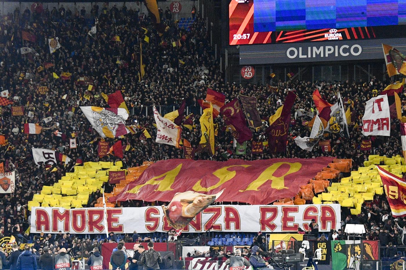 Roma-Udinese, Curva Sud vuota: protesta contro la società