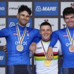 Ciclismo, Evenepoel campione del mondo nella crono: Ganna e Affini a medaglia
