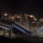 Roma, crolla ponte in demolizione: chiuso tratto autostrada A1
