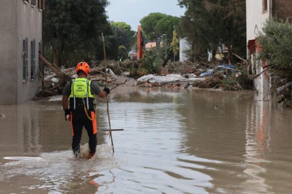 Inondazioni in Emilia-Romagna. Traversara frazione del Comune di Bagnacavallo devastato dalla rottura del fiume Lamone