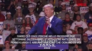 Usa, Trump: “Se vinciamo in Pennsylvania, vinciamo tutto”