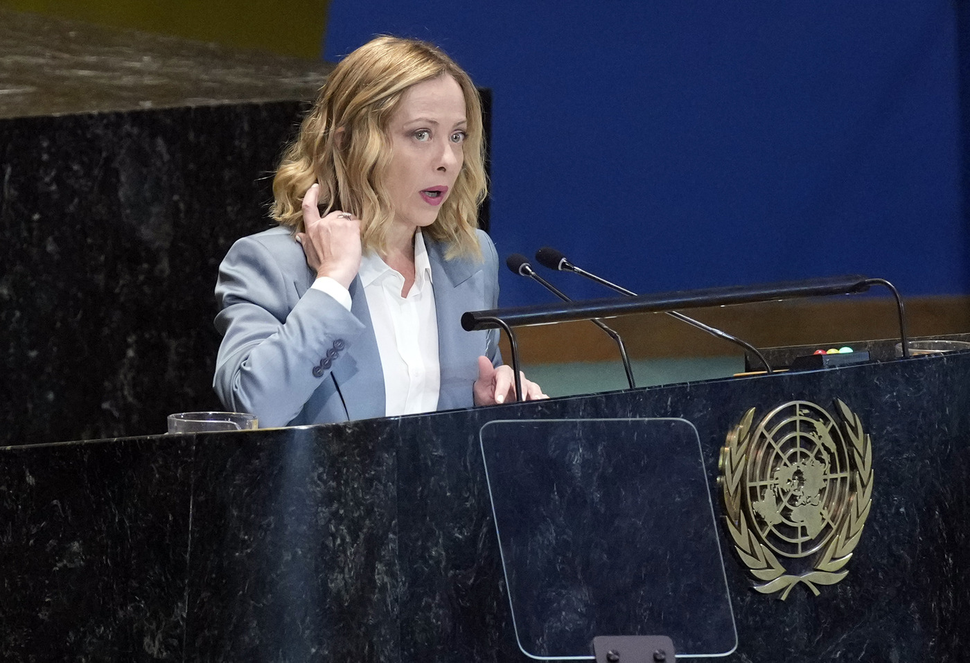 Onu, Meloni: “Ci opponiamo a droghe, farne uso non è un diritto”