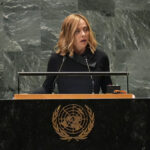 Meloni all’Onu: “Guerra su larga scala non conviene a nessuno”