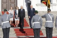 Il Presidente della Repubblica Sergio Mattarella con Frank-Walter Steinmeier Presidente della Repubblica Federale di Germania