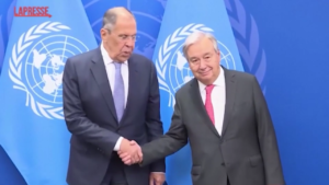 Onu, il ministro degli Esteri russo Lavrov incontra il Segretario generale Guterres