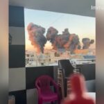 Medioriente, raid di Israele su Beirut: le immagini dell’esplosione