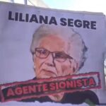 Milano, cartello shock contro Liliana Segre al corteo pro-Palestina