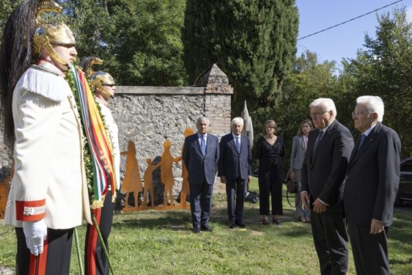 Marzabotto, la commemorazione della strage con Mattarella e Steinmeier