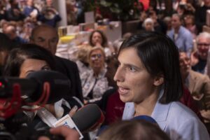 Milano- La segrataria del PD Elly Schlein alla presentazione del libro L imprevista