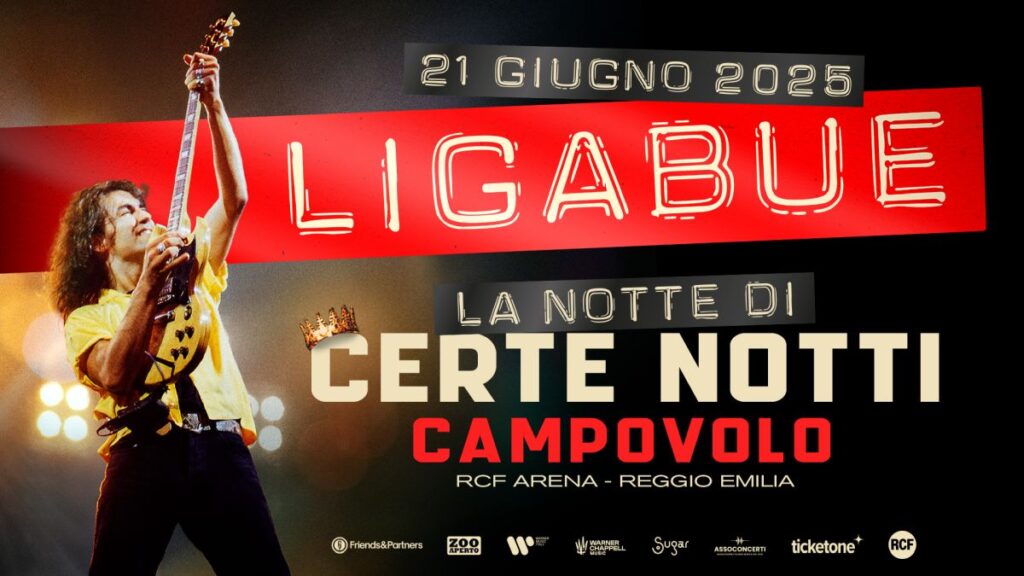 Ligabue torna a Campovolo la data evento il 21 giugno 2025 LaPresse