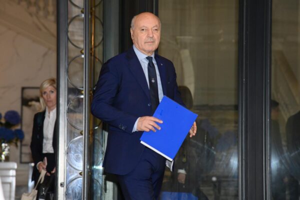 Milano - Giuseppe Marotta all’uscita di Palazzo Parigi dopo la nomina a presidente dell’Inter