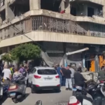 Libano, le immagini dell’edificio bombardato da Israele nella notte a Beirut