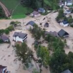 Bosnia, le immagini delle inondazioni viste dai droni