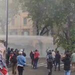 Roma, idranti contro manifestanti a corteo pro-Palestina