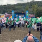 Pontida, parla Salvini ma il pratone di Pontida non è pieno