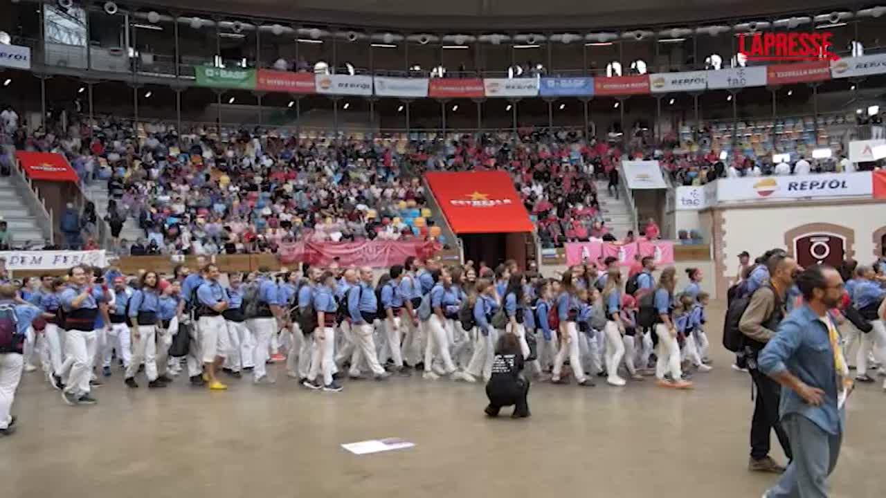 Tarragona, i ‘Castellers’ di Vilafranca vincono il concorso Castells