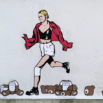 7 Ottobre, murale di aleXsandro Palombo per l’anniversario dell’attacco di Hamas