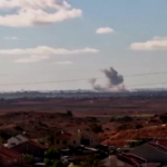 Gaza, le esplosioni visibili dal sud di Israele