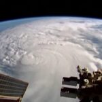 Florida, l’uragano Milton visto dalla International Space Station