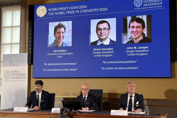 Chi sono Baker, Hassanis e Jumper: ‘architetti’ delle proteine vincitori del Nobel Chimica