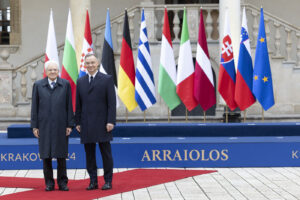 Sergio Mattarella a Cracovia al vertice Arraiolos