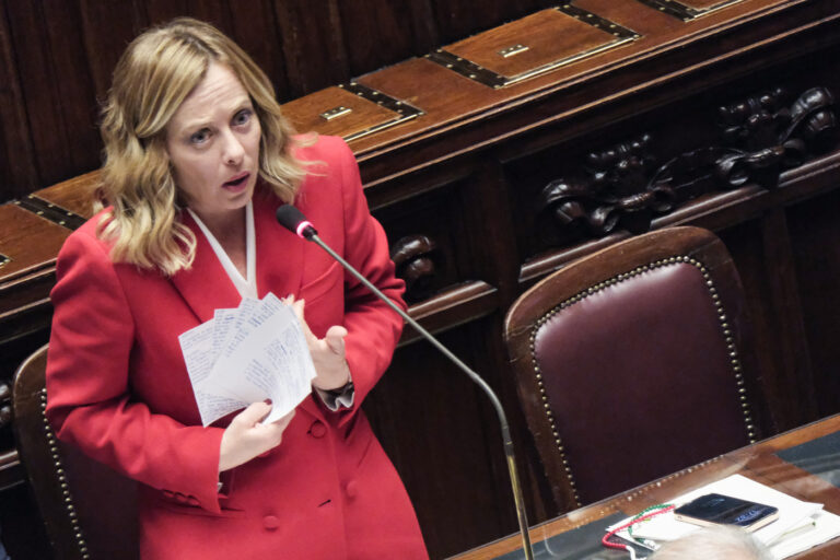 Roma, Camera dei Deputati, comunicazioni del Presidente del Consiglio Meloni in vista del consiglio UE