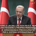 Libano, Erdogan: “Onu vergognosa, non sa proteggere Unifil”