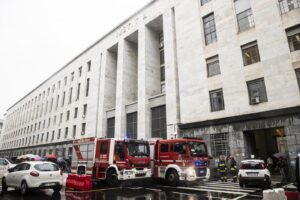 Incendio al Tribunale di Milano