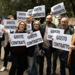 Rai, presidio lavoratori precari a viale Mazzini: vogliono un giusto contratto