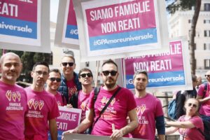 Roma - Manifestazione delle Famiglie Arcobaleno per la GPA