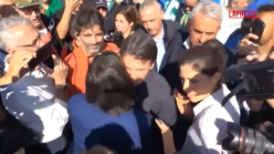 Abbraccio Schlein-Conte a corteo metalmeccanici: poi incontro con operai