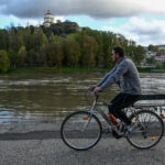 Torino - La situazione del fiume Po ad altezza dei Murazzi dopo le pesanti precipitazioni
