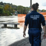 Torino - La situazione del fiume Po ad altezza dei Murazzi dopo le pesanti precipitazioni