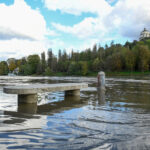 Torino - La situazione del fiume Po ad altezza dei Murazzi dopo le pesanti precipitazioni