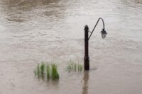 Torino - La situazione del fiume Po ad altezza dei Murazzi dopo le pesanti precipitazioni