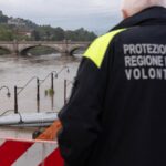 Torino - La situazione del fiume Po ad altezza dei Murazzi dopo le pesanti precipitazioni