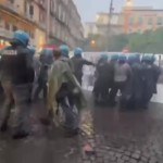 Napoli, violenti scontri tra polizia e manifestanti pro Palestina