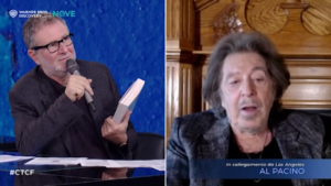 Al Pacino a ‘Che tempo che fa’: il racconto del pollo alla cacciatora mangiato con le mani da Marlon Brando