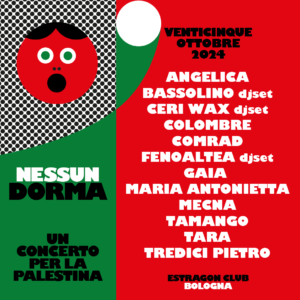 Bologna, il 25 ottobre ‘Nessun Dorma – Un concerto per la Palestina’