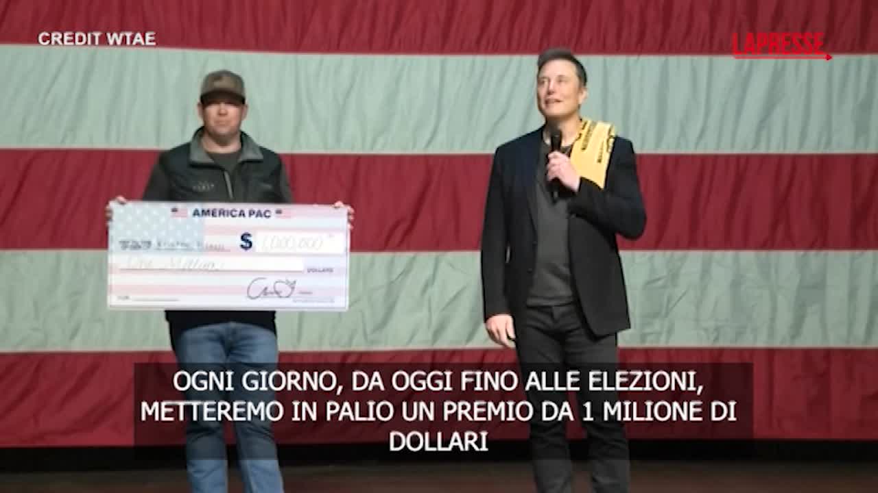 Usa 2024, Elon Musk mette in palio 1 milione di dollari tra chi firma la sua petizione