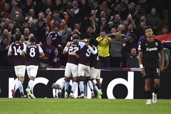 Champions League, Bologna ancora ko: Aston Villa vince 2-0