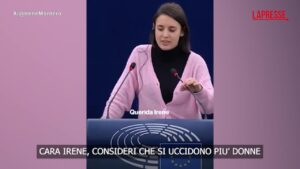 Scontro in Europarlamento, Irene Montero al collega: “Sono deputata e non ‘cara’”