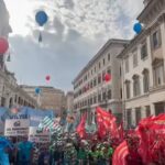 Roma, sciopero generale componentistica automotive: sindacati in piazza