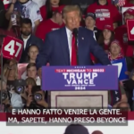 Usa 2024, Trump: “Harris ha invitato Beyoncé ma non si è esibita, hanno fischiato tutti”