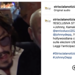 Tv: Johnny Depp incalzato da ‘Striscia’ svicola domanda su elezioni Usa