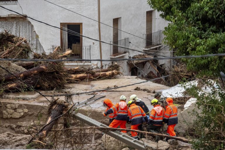 Inondazioni nella zona di Valencia in Spagna