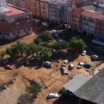 Valencia, le drammatiche immagini dall’alto di Paiporta allagata
