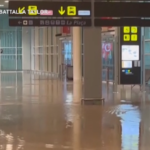 Alluvione Spagna, allagato l’aeroporto El Prat a Barcellona
