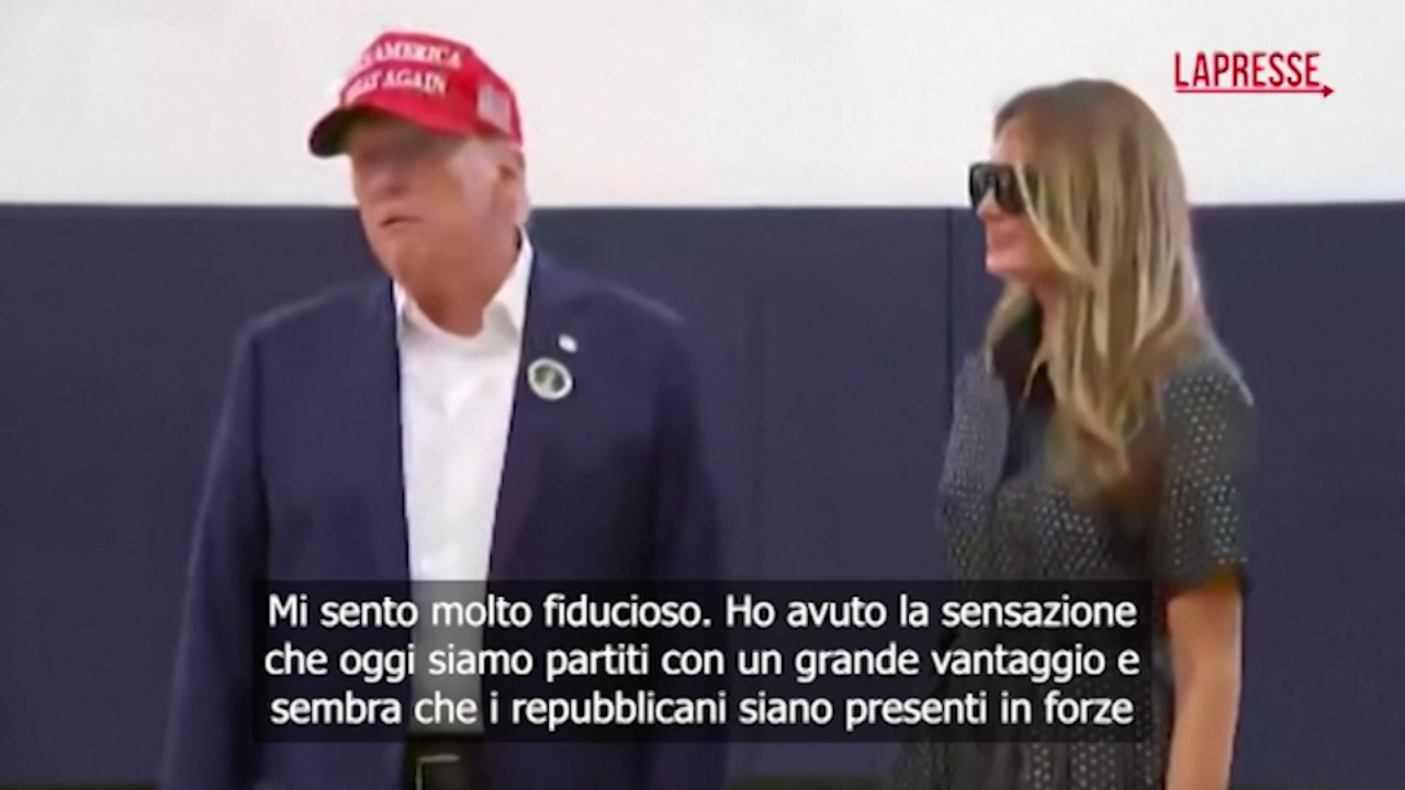 Elezioni Usa, Trump al seggio di West Palm Beach: “Non voglio alcun tipo di violenza”