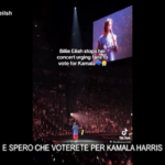 Elezioni Usa 2024, Billie Eilish invita i fan a votare Kamala Harris